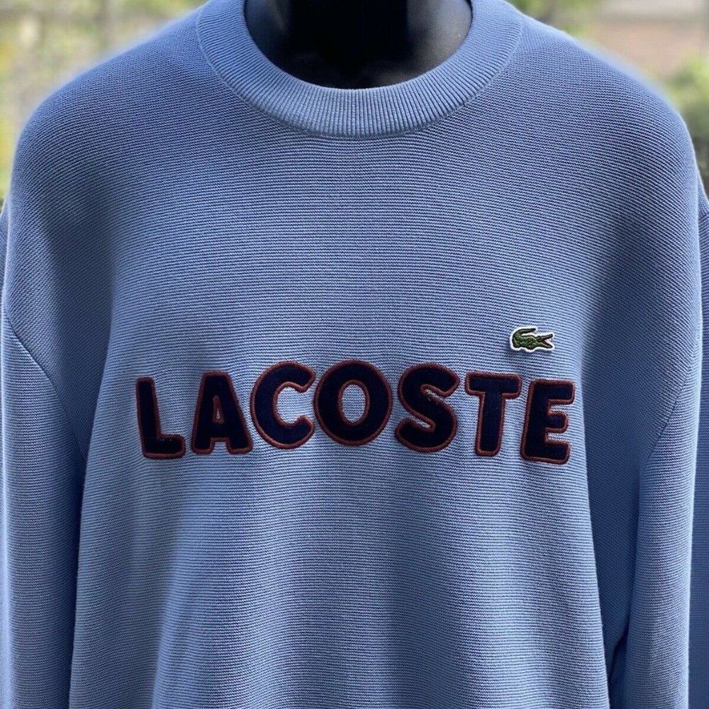LACOSTE‎ CREW NECK PULLOVER COTTON SWEATER [AH3390] - Picture 6 of 9